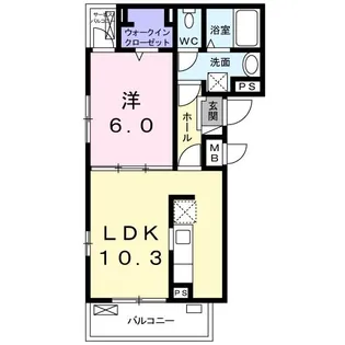 メトロノームIV【2階】の間取り
