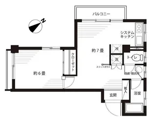 東常盤松マンション【3階】の間取り