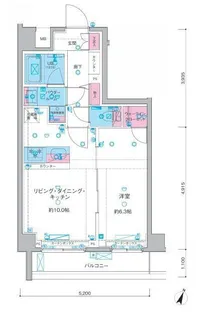 ガリシア西馬込【4階】の間取り