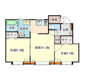 ハスコートたかすIV【1階】の間取り