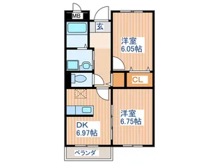 サニ-セトル弐号館【2階】の間取り