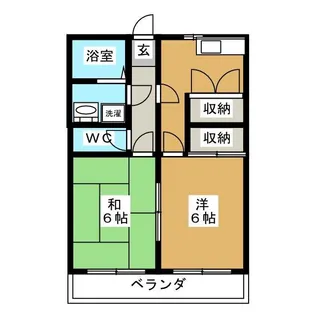 コーポリリー【3階】の間取り