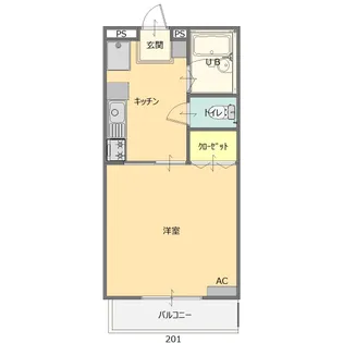 テラルージュ協栄【1階】の間取り