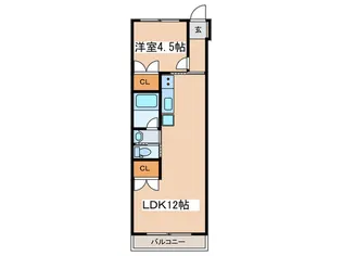 サンコートナカハラII【2階】の間取り