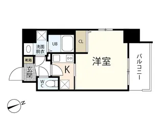 ウェンディ幟町アネクス【6階】の間取り