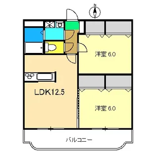 エフォート【1階】の間取り