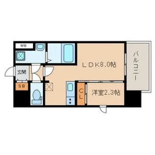 アスシード大手門【11階】の間取り