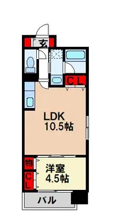 ダイアリー二日市駅前【3階】の間取り