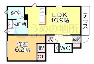 かぐや姫パークA【1階】の間取り