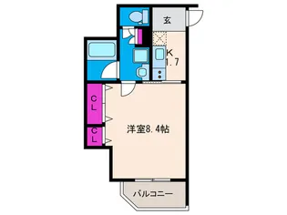 ウェルスクエア池田石橋【1階】の間取り