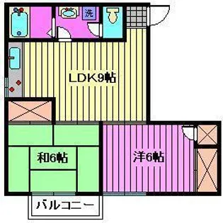 クイーンビルY【3階】の間取り