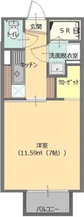 apamo前橋北棟【1階】の間取り