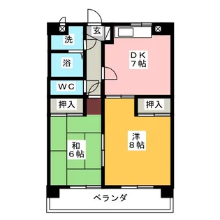レジデンス啓和【4階】の間取り