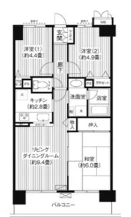 アイリス壱番館【5階】の間取り