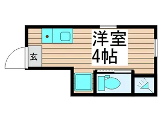 TOKYOβ四ツ木10【1階】の間取り
