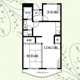 アイランドビレッジ【3階】の間取り