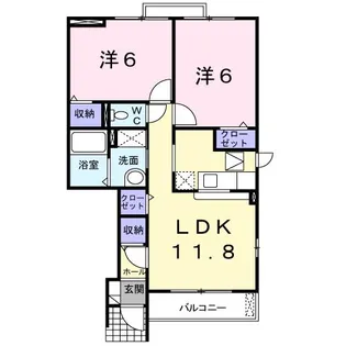 セレーノI【1階】の間取り