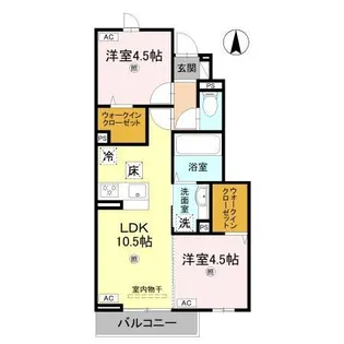 Mahalo膳所本町【1階】の間取り