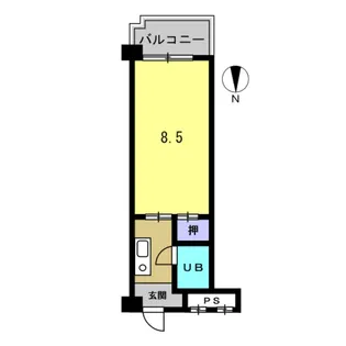 第6タツミビル【5階】の間取り