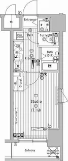 グランド・ガーラ横濱万世町【8階】の間取り