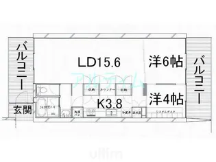 ステラ御幸町【4階】の間取り