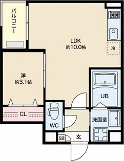 Jack osu I【3階】の間取り