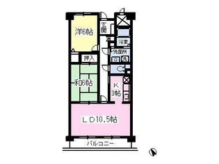 ルネスコンフォート・ハラ【3階】の間取り