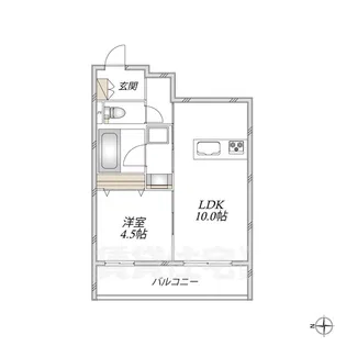 ヘーベルメゾン尼崎駅前【2階】の間取り