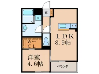 フラン小倉【1階】の間取り