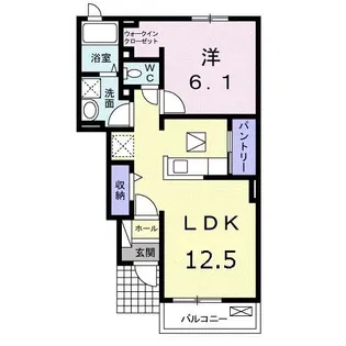 マイハウスよこやま雅2号館【1階】の間取り