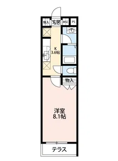 エクシード幕張【1階】の間取り