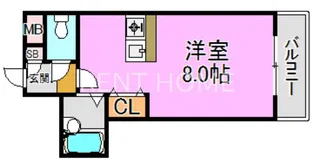 ハイグレース長田【5階】の間取り