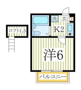 ジュネパレス柏第507【1階】の間取り