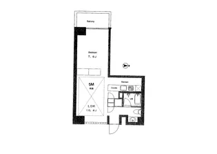 東京都港区海岸3【マンション】の間取り