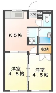 シティハイツ青木【1階】の間取り