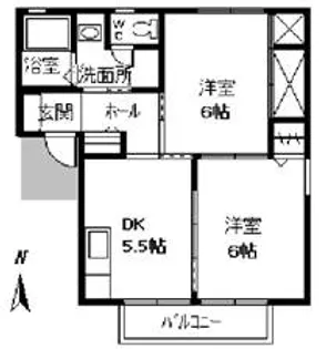 フルーヴ【2階】の間取り