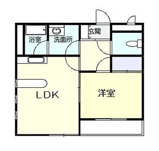 マンション中嶋【2階】の間取り