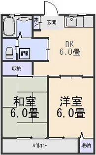カーサ・ヒコII【2階】の間取り