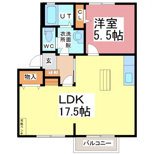 スプラウトハイツ【1階】の間取り