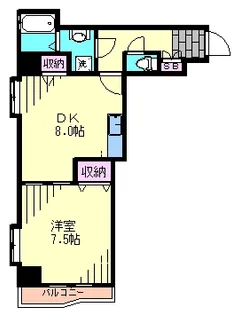 神奈川県横浜市中区初音町3【マンション】の間取り