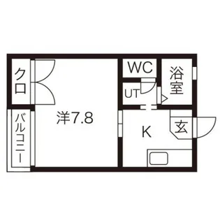 ラフィネ加賀野【1階】の間取り