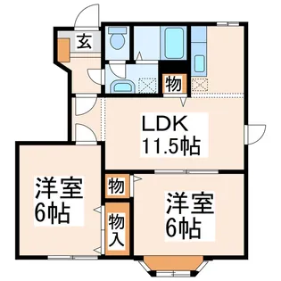 シャルマンヴィラ【1階】の間取り