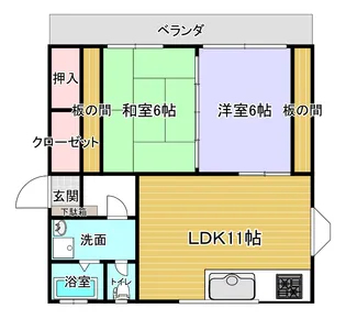 はいらいふコダマ【2階】の間取り