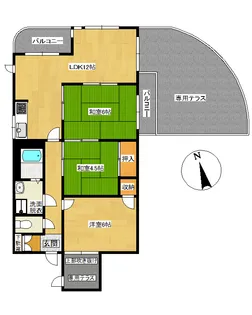 アルカサール葉山【1階】の間取り
