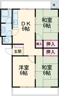 中筋マンション【1階】の間取り