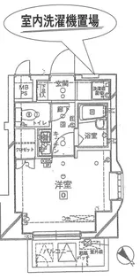 クレアシオン市ヶ谷西【2階】の間取り