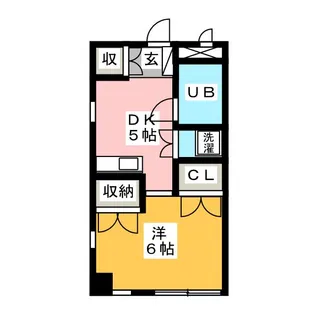 園山ハウス【1階】の間取り