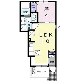 コンフォートヴィラ【1階】の間取り