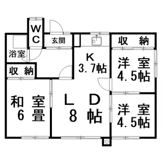 佐藤ハイツ(昭和)【2階】の間取り