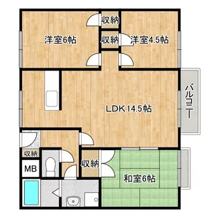 藤住宅【2階】の間取り